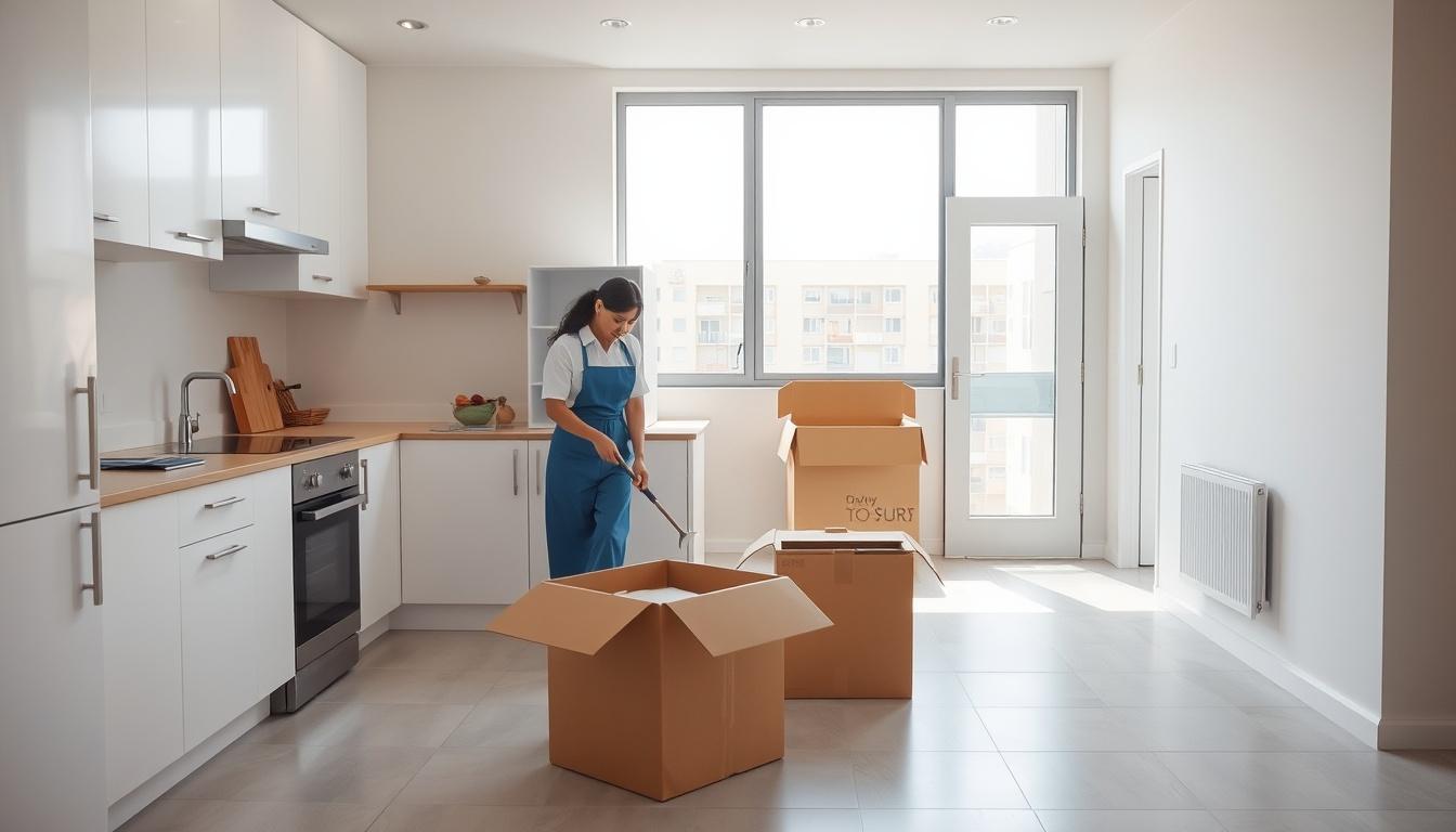 Cleaning support for property handovers